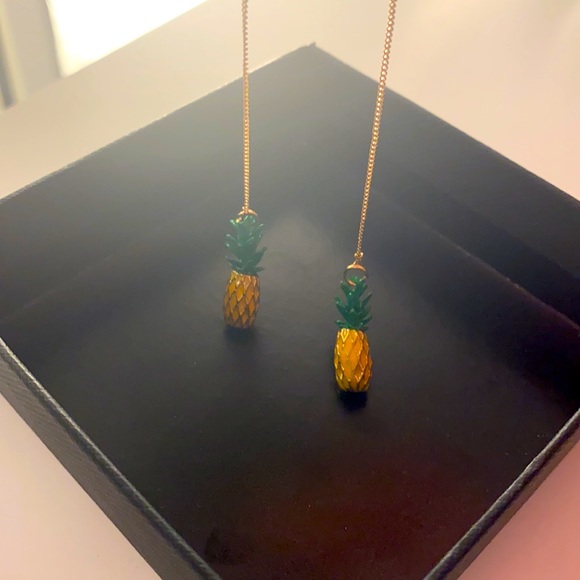 Cute Pineapple Earring Drops - Picture 2 of 3